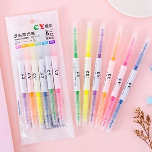 

gr-8 (SKR) Set Stabilo Warna Isi 6 in 1 / Set Highlighter Warna Isi 6in1 / Stabillo Warna-Warni Original