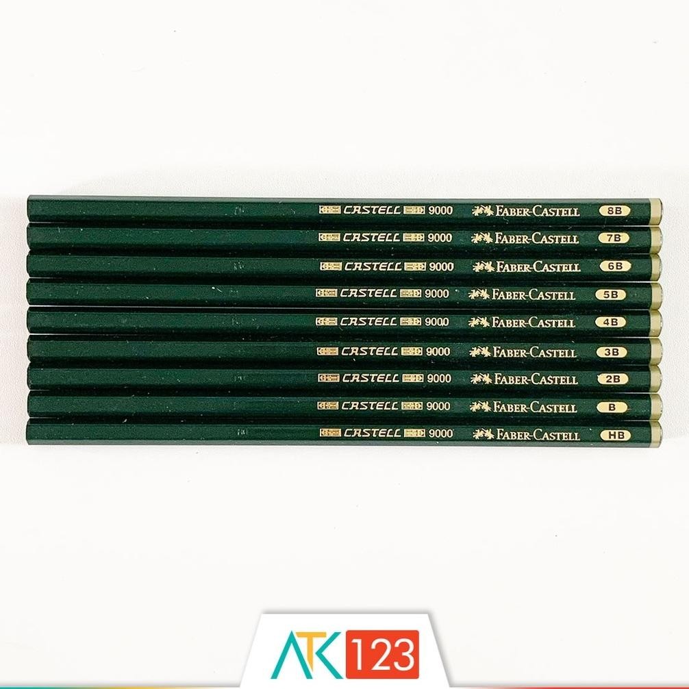 

fgk-45 Pensil Faber-Castell 9000 HB / B / 2B / 3B / 4B / 5B / 6B / 7B / 8B Premium