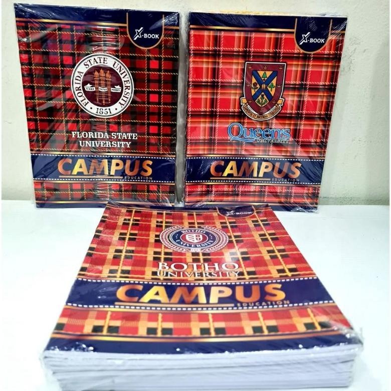 

df-8 Buku Tulis Kwarto 58 Lembar Campuss RANDOM 10 Buku Termurah