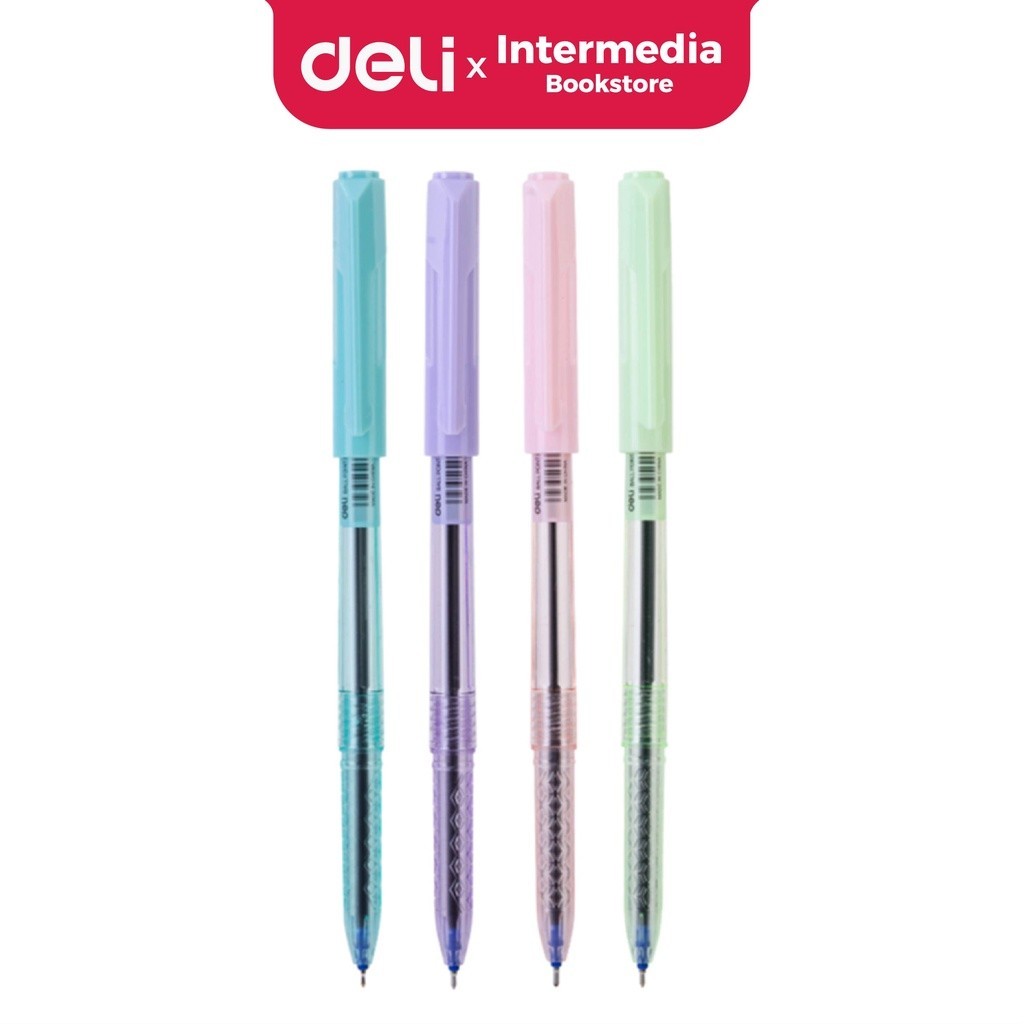 

Deli Ballpoint Pen CQ193-BK / Pulpen 0.5mm Tinta Hitam Warna Pastel Halus Saat Menulis