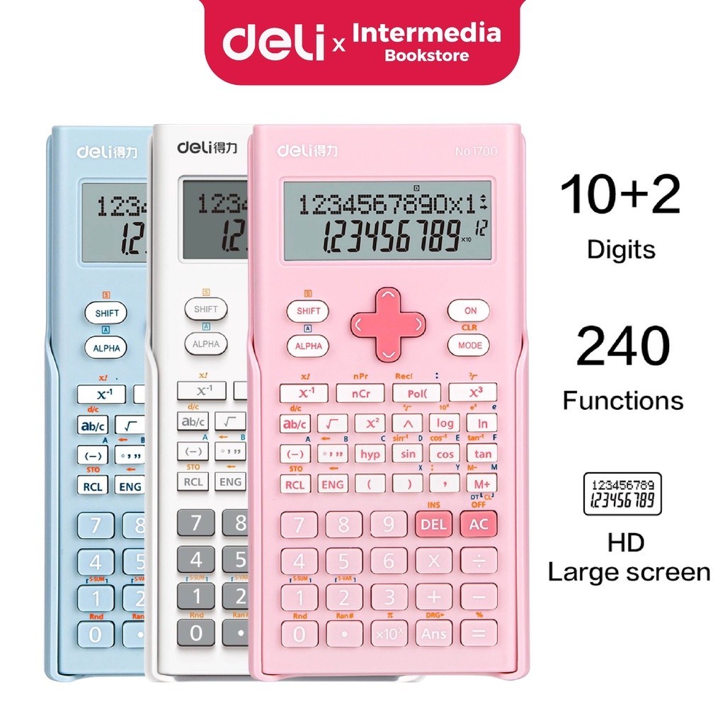 

Deli Calculator Scientific 1700 Kalkulator 24 Fungsi Kalkulasi