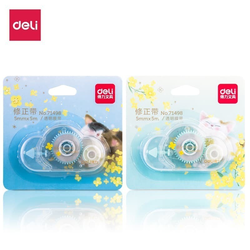 

Deli Correction Tape 5m 71498 daya penutup luar biasa 2 warna