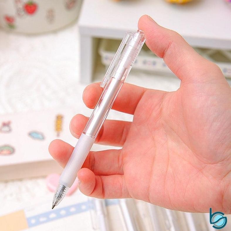 

Be09 Pulpen Sederhana Muji Style Transparan 0.5mm Black Ink Signature Gel Pen - Best Stationary Sale