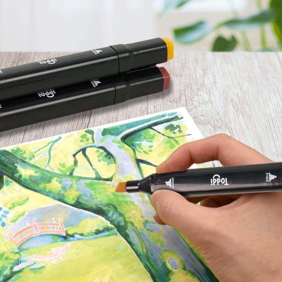 

Murah Meriah Spidol Warna Stabilo Touch Toddi 12-80 Warna Dual Side Fine Art Brush Pen Animasi Marker Set Sketsa Terlaris