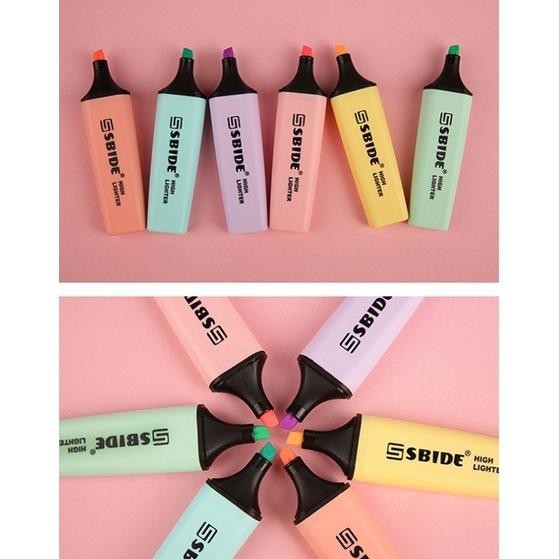 

ed-76 SBIDE Highlighter Pastel Macaron Color / Highlighter warna Pastel Hemat