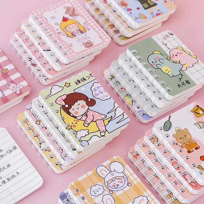 

fgk-45 YUKSHOPING A7buku catatan kartun/ NOTEBOOK RING MOTIF / BUKU CATATAN RING 1 buku isi 80 lembar S101 Sale