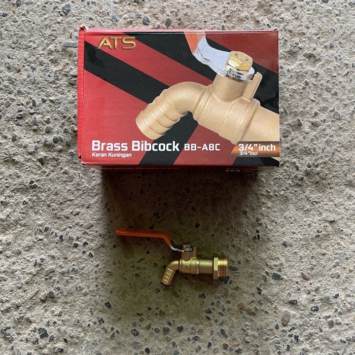 Kran Air Kuningan 3/4" ATS Kran Besi Taman 3/4" Kuningan Asli