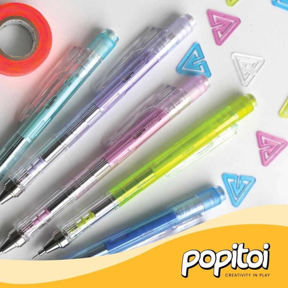 

COD Tombow Mono Graph CLEAR Color Mechanical Pencil Pensil Mekanik 0.5 mm KU09