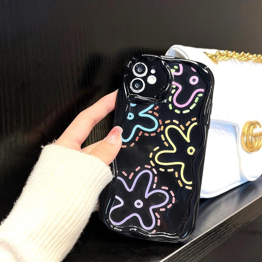 Case Iphone 13 pro maax tsy Bunga Background Hitam