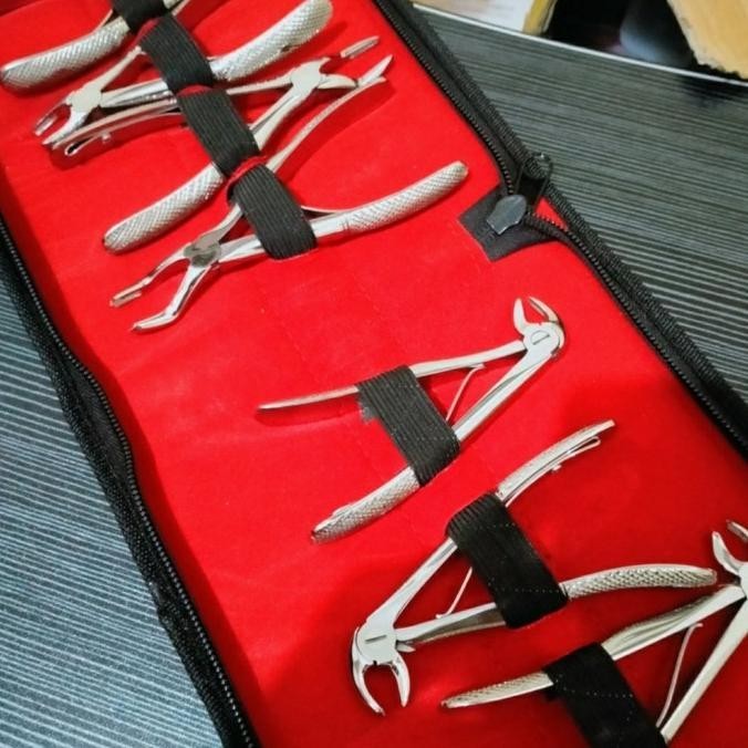 Dental Tang Cabut gigi Anak isi 7 Teregistrasi AKL alat pencabut gigi