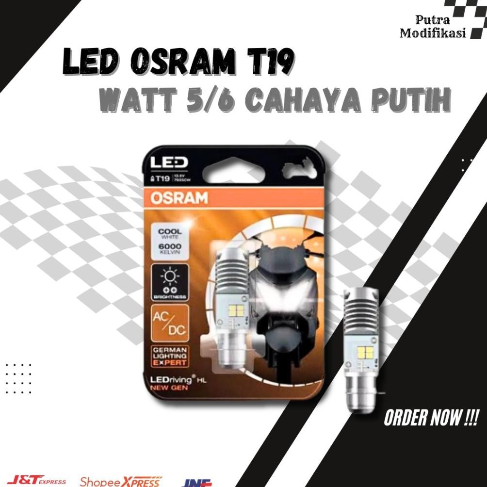 er-6 lampu led T19 LED T19 M5 K1 lampu utama motor H6 PUTIH AC / DC Bohlam Bolam Lampu Depan LED Bea