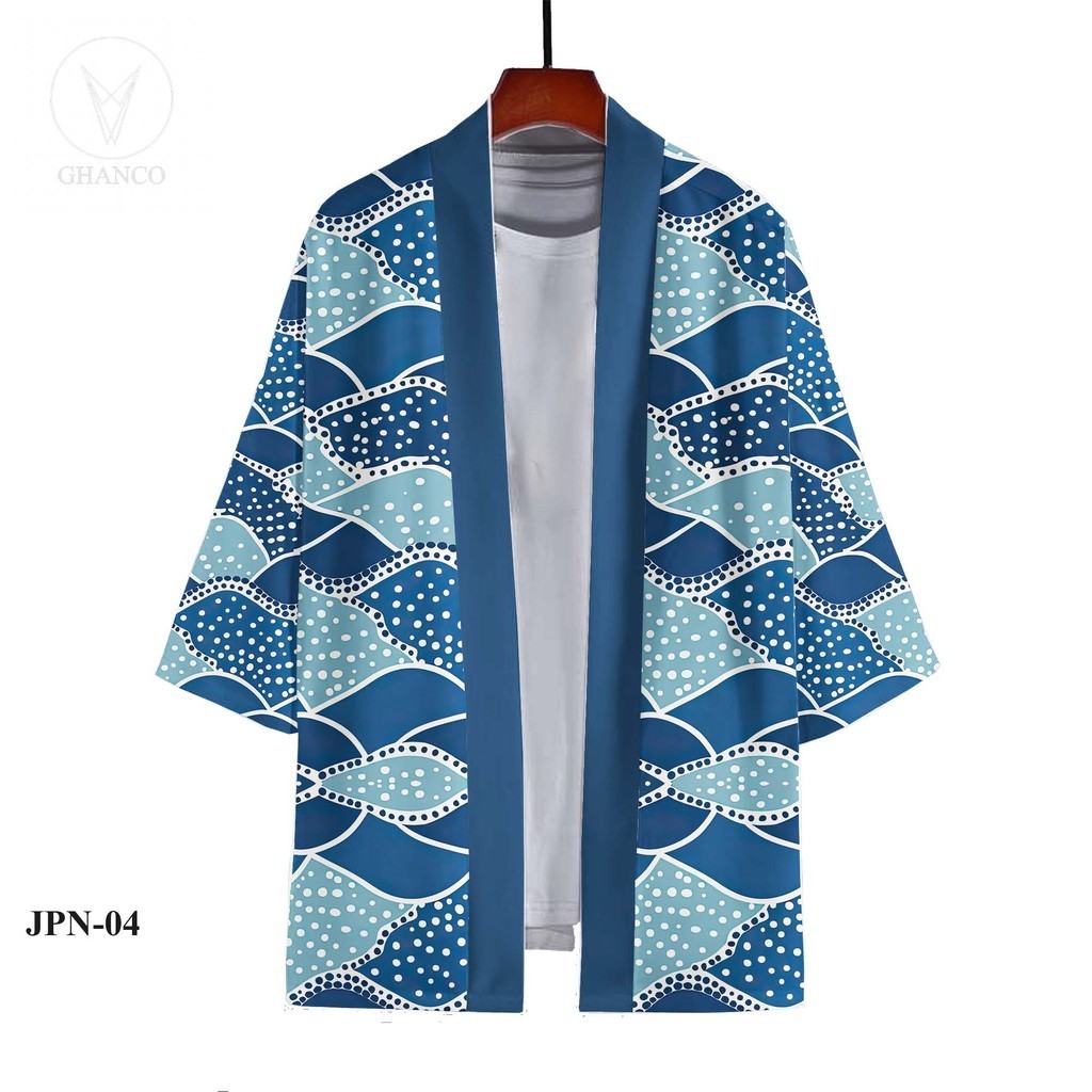 Kimono jepang pria wanita outer dewasa  pakaian cardigan