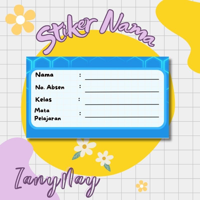 

STIKER NAMA MATA PELAJARAN COWOK POLOS (isi 20 pcs)