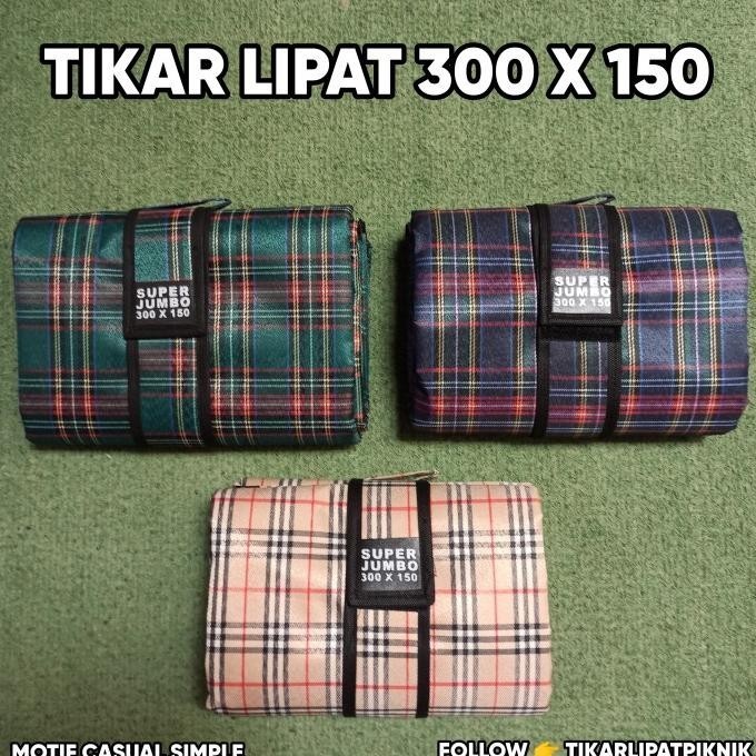 Asna Ready Tikar Lipat Super Jumbo Karpet Lipat Piknik 3 M Meter X 1,5 M Kotak G00D Quality