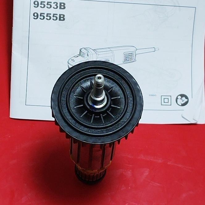 Armature Angker Mesin Gerinda 4" Makita 9553B Rotor 9553 B Asli Ori