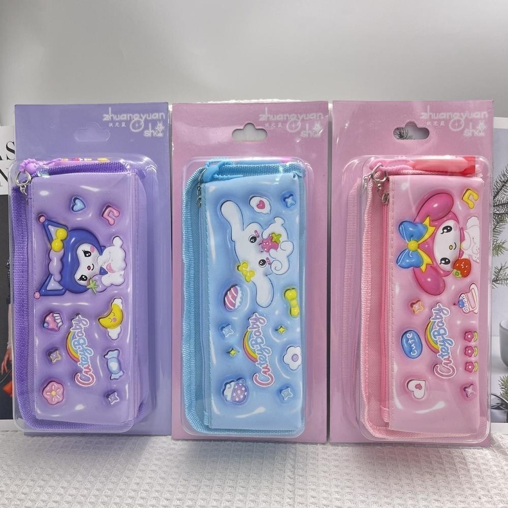 

Wes-24 Aun Kotak Pensil Motif Sanrio Keychain Kuromi / Melody / Cinnamoroll Tempat Pensil Sanrio Gratis Ongkir