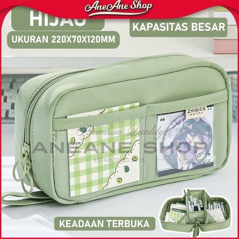 

Rwet-23 Tempat Pensil Kanvas Kapasitas Besar Zhibige / Tas Penyimpanan Alat Tulis Multifungsi Ukuran 22X12X7 Warna Pastel Cuci Gudang