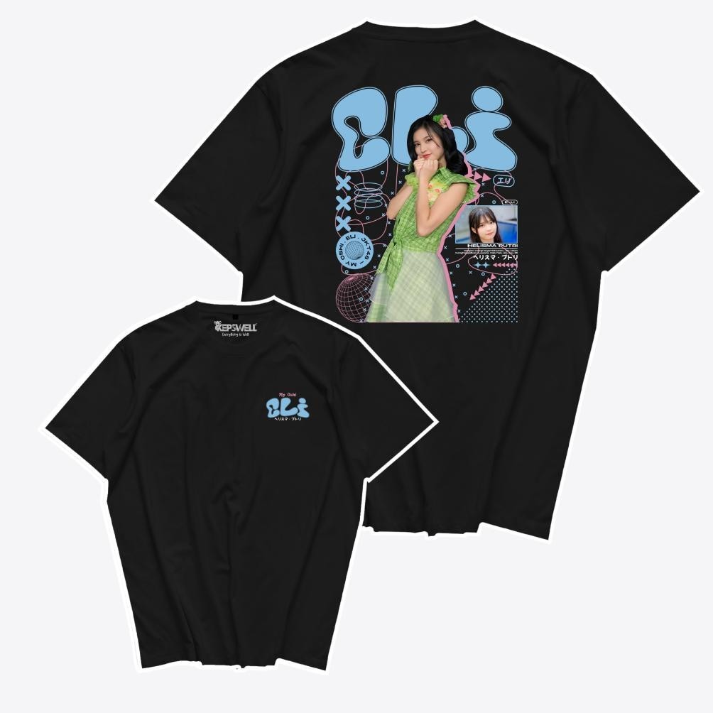Terlaris Kaos My Oshi Eli Jkt48 Grafiti Baju Tshirt Combed 24S