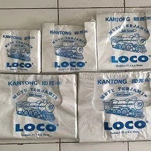 

MURAH Kantong Plastik LOCO Putih TEBAL- Kresek Putih 17, 24, 38, 35, 40