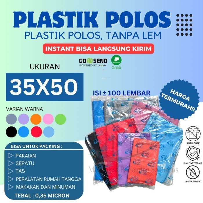 

HOT SALE Kantong Plastik HD Tanpa Plong uk 35x50 JUMBO - HD Tanpa Plong
