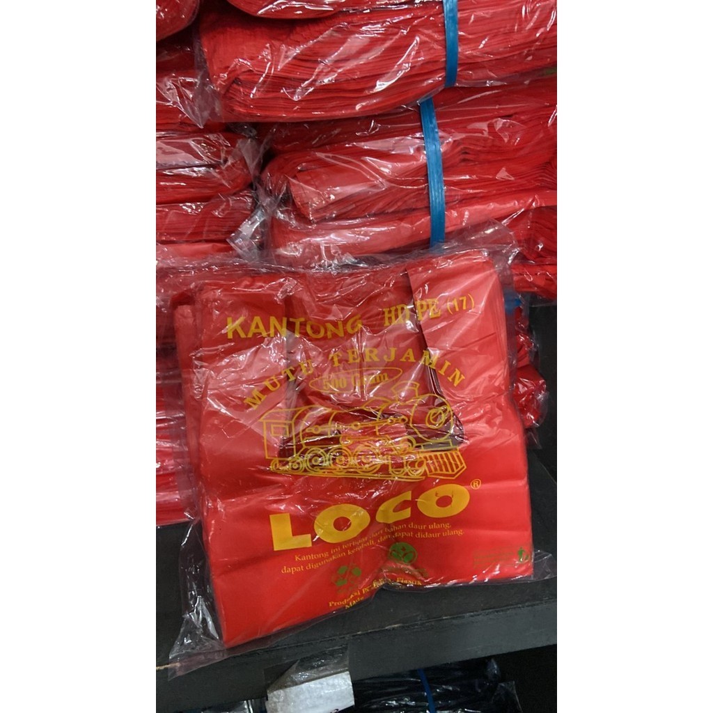 

PROMO KANTONG PLASTIK LOCO HD MERAH (TEBAL) 500GRAM