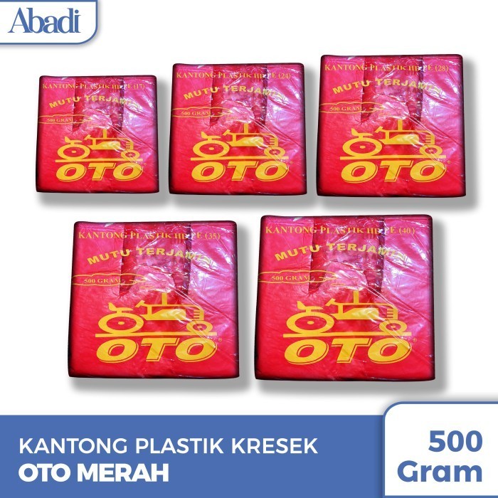 

TERMURAH Kantong Plastik Kresek OTO Putih Merah Semua Ukuran (17/24/28/35/40)
