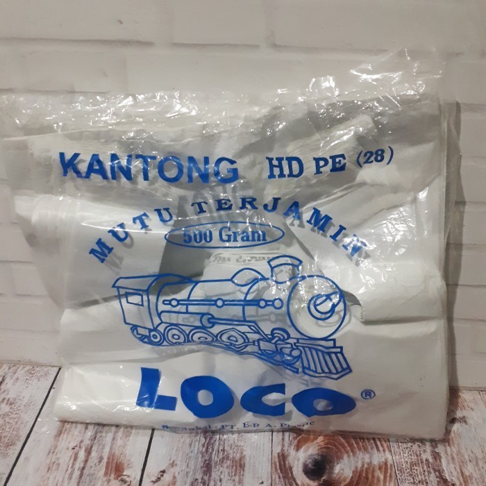 

HARGA DISKON kantong plastik HDPE kresek tebal kuat loco putih ukr 28