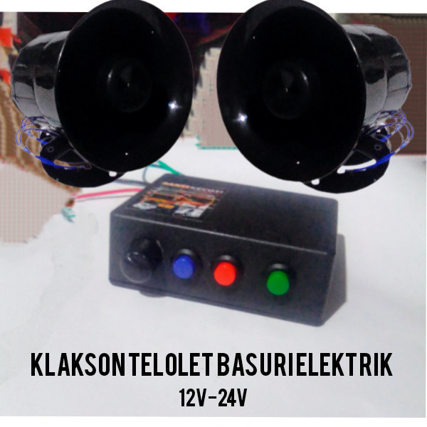 KLAKSON TELOLET BASURI MOBIL MOTOR 12V-24V