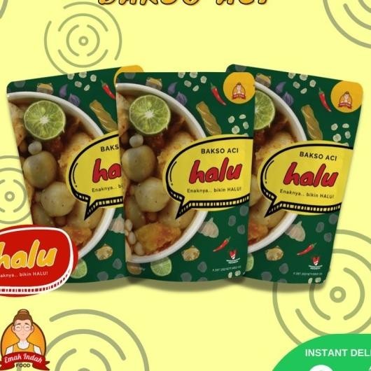 

Combo Halu! 3Pc Baso Aci Instant Halu - Bakso Aci - Emak Indah Food