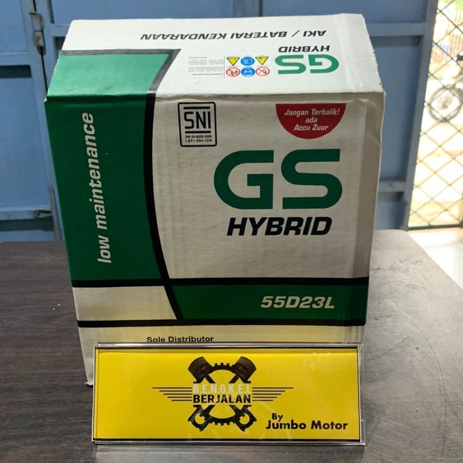 Accu GS Hybrid 55D23L - Aki GS Hybrid - Aki Basah