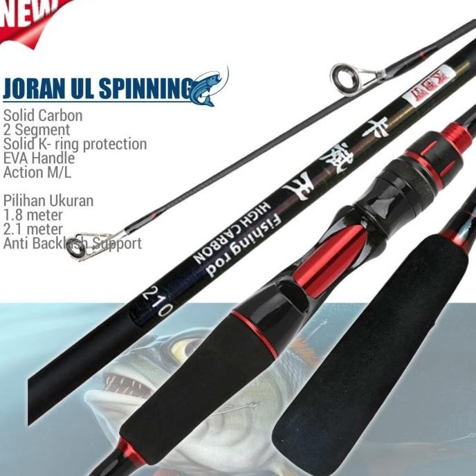 joran spinning UL carbon EVA handle 1.8m 2.1m 2.4m .,