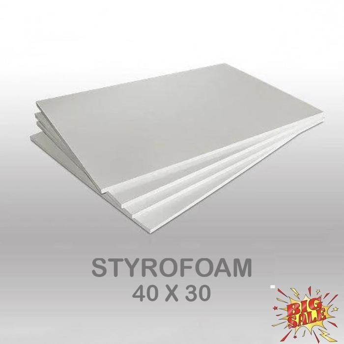 

Original 30X40X1Cm Papan Styrofoam Gabus Lembaran Styrofoam/ Gabus/ Stereofoam/ Styrofoam Lembaran Qc Pass