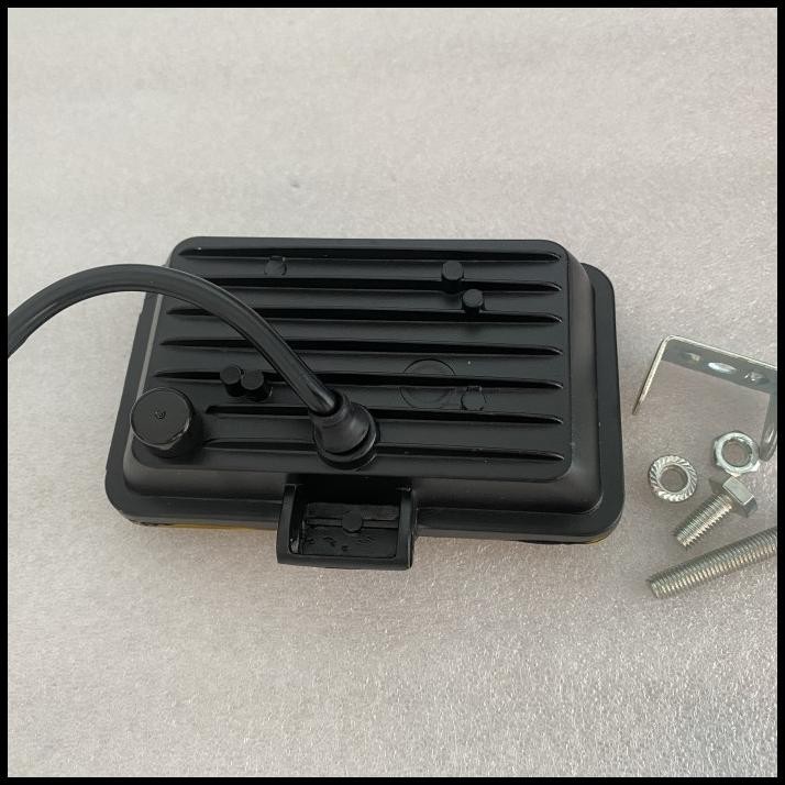 TERMURAH LAMPU TEMBAK MOBIL MOTOR TRUK 12-24 VOLT 8 LED KUNING JUMBO 