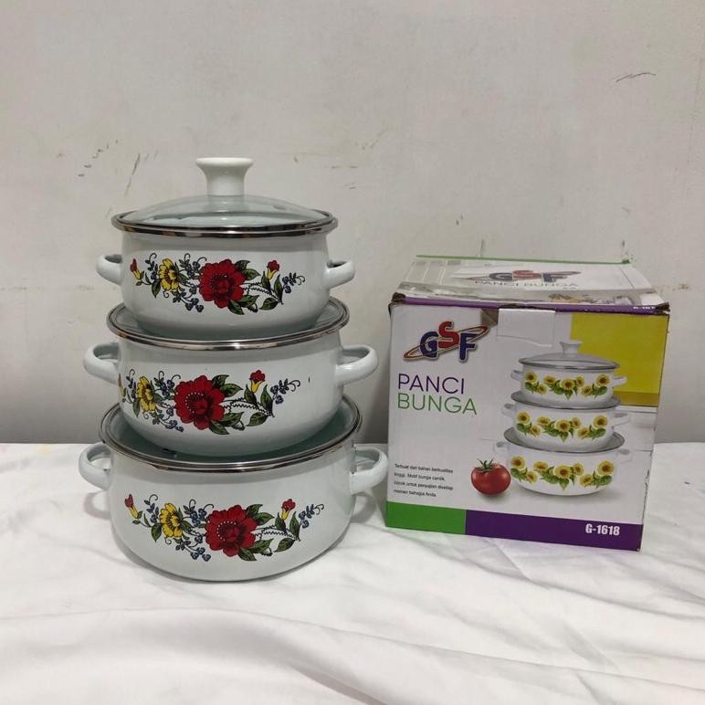 Murah Panci set bunga GSF G-1618