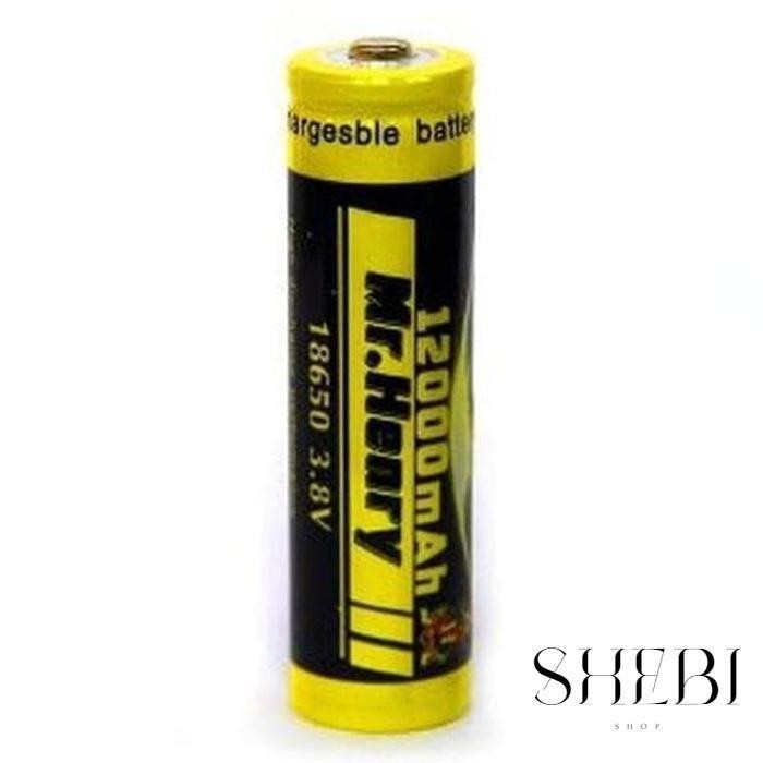 BATERAI BATRAI BATRE Mr Henry Charger 18650 3.7V 12000ma shebi_shop