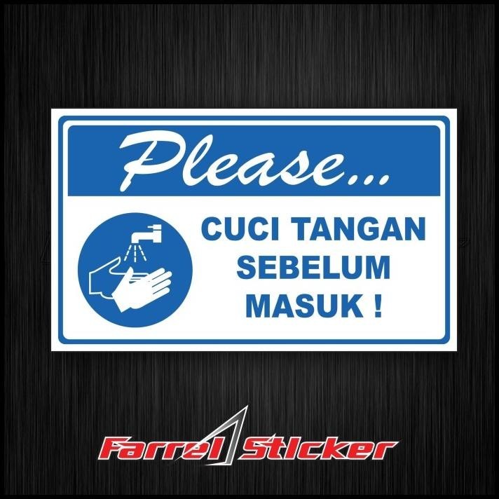 

TERMURAH STIKER CUCI TANGAN STICKER WASH YOUR HAND !!!!!!!