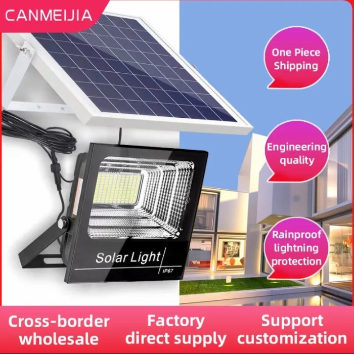 Lampu Sorot Solar Tenaga Surya 500 Watt Lampu Panel Surya Ori