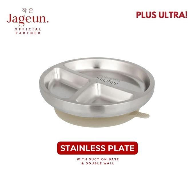 Jageun PLUS ULTRA Stainless Suction Plate | Piring Bayi MPASI