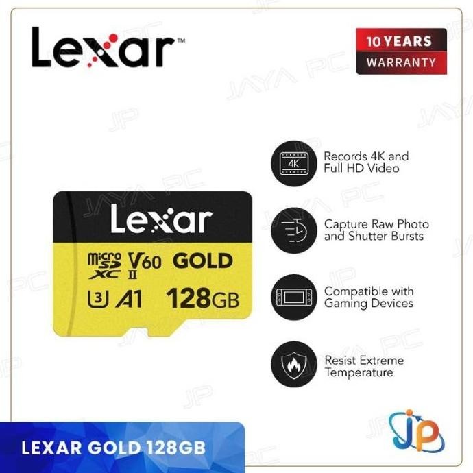 LEXAR GOLD MICROSDXC UHS-II V60 128GB - MICRO SD 128 GB 2807T