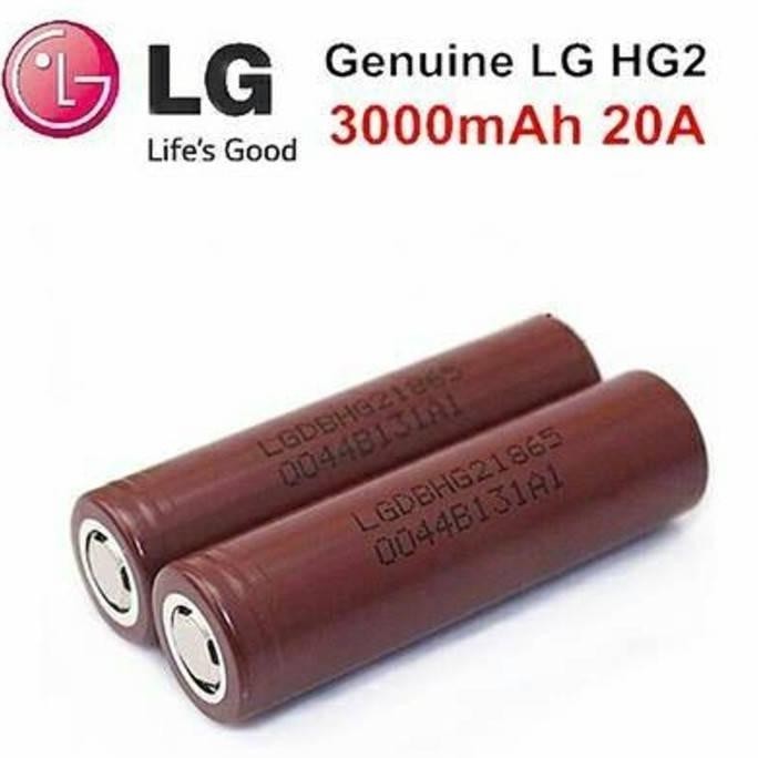 Baterai | Batre |Battery Lg Hg2 3000 Mah Authentic Original 18650 Vape