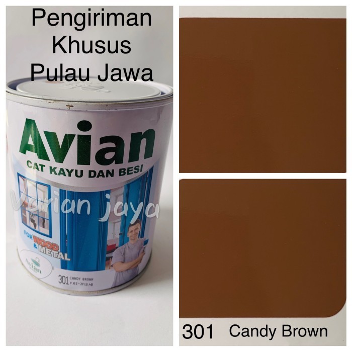 Produk Cat Besi Dan Kayu 1Kg AVIAN Candy Brown 301 Coklat