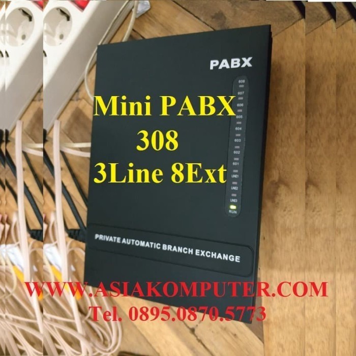 {SyaneShop} Mini PABX Murah GENEX 308 setara PBX Sahitel PB308 Intercom D308 Murah