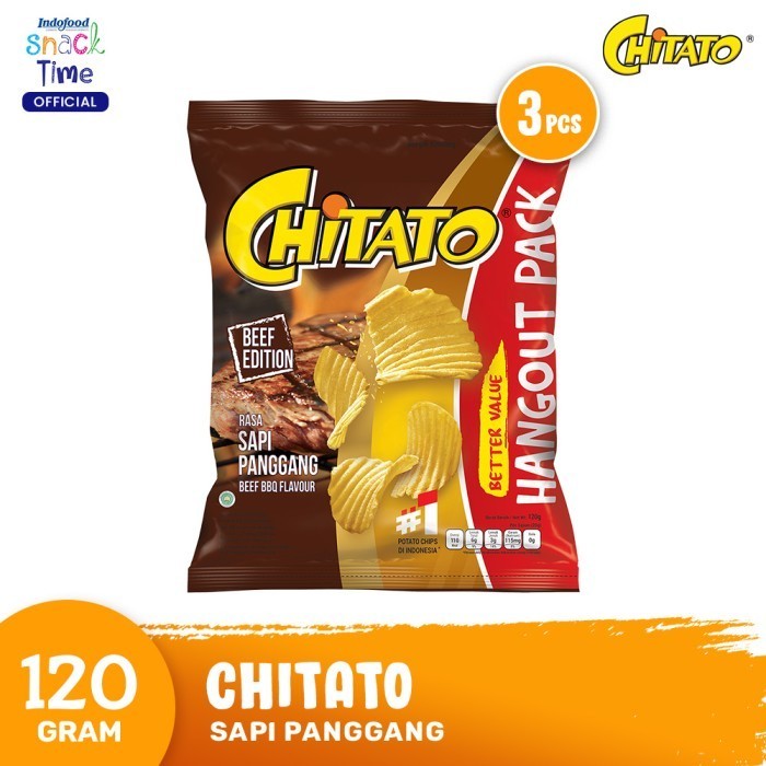 

GRATIS ONGKIR Chitato Sapi Panggang 120 Gr - 3 Pcs