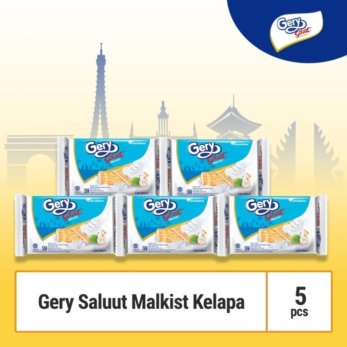 

BERKUALITAS Gery Saluut Malkist Coconut - Biskuit