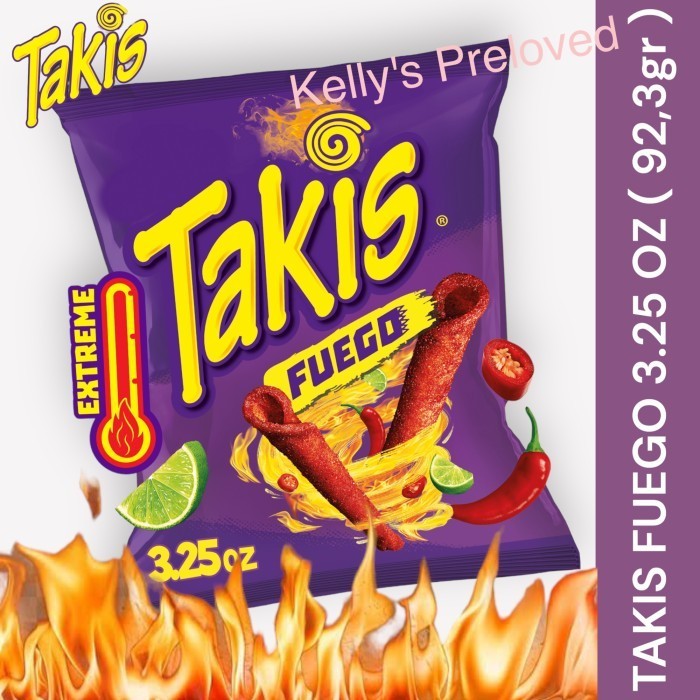 

TERBATAS TAKIS FUEGO 92,3 GR HOT CHILI PEPPER & LIME ROLLED TORTILLA CHIPS