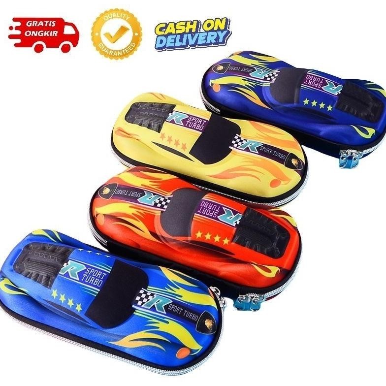 

Promo Tempat Pensil Kotak Pensil Pencil Case Tk Sd Bahan Eva 3D Mobil Car Big Sale