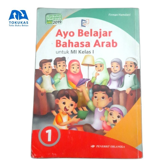 Buku Belajar Bahasa Arab Erlangga Kelas 1 SD Kurikulum Madrasah 2019