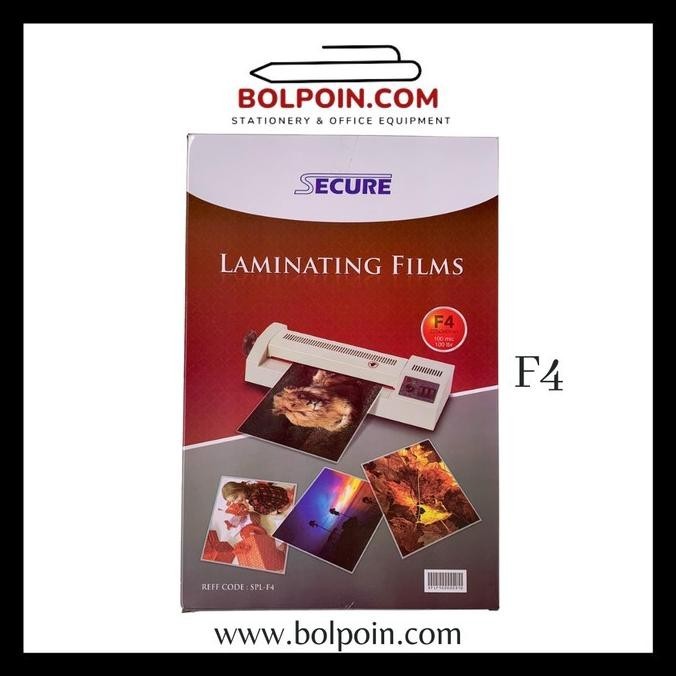 

MIKA PLASTIK LAMINATING F4 MEREK SECURE / PLASTIK JILID F4 MURAH (100)
