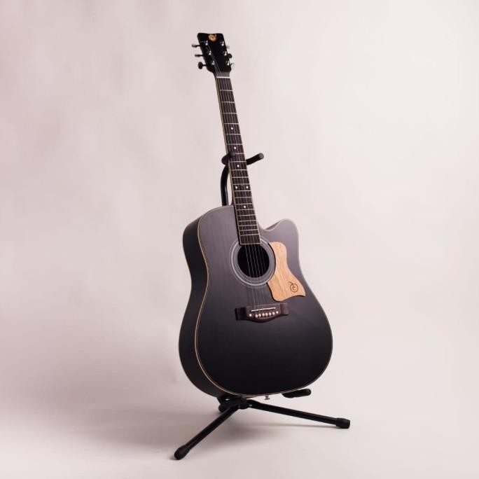 Gitar Akustik Mandalika L-02 Hitam Original Full Set