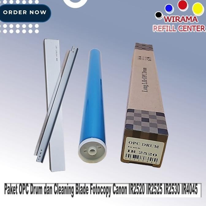 PAKET OPC Drum DAN CLEANING BLADE Fotocopy Canon Ir2520 Ir2525 IR2530